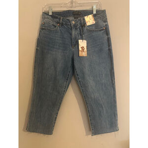 Sincerely Jules Blue Ankle Cropped Jeans Size 29 NWT